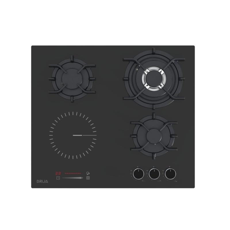 DRIJA ESTUFA DE 58.5CM DUAL 4 QUEMADORES SICILIA TOUCH