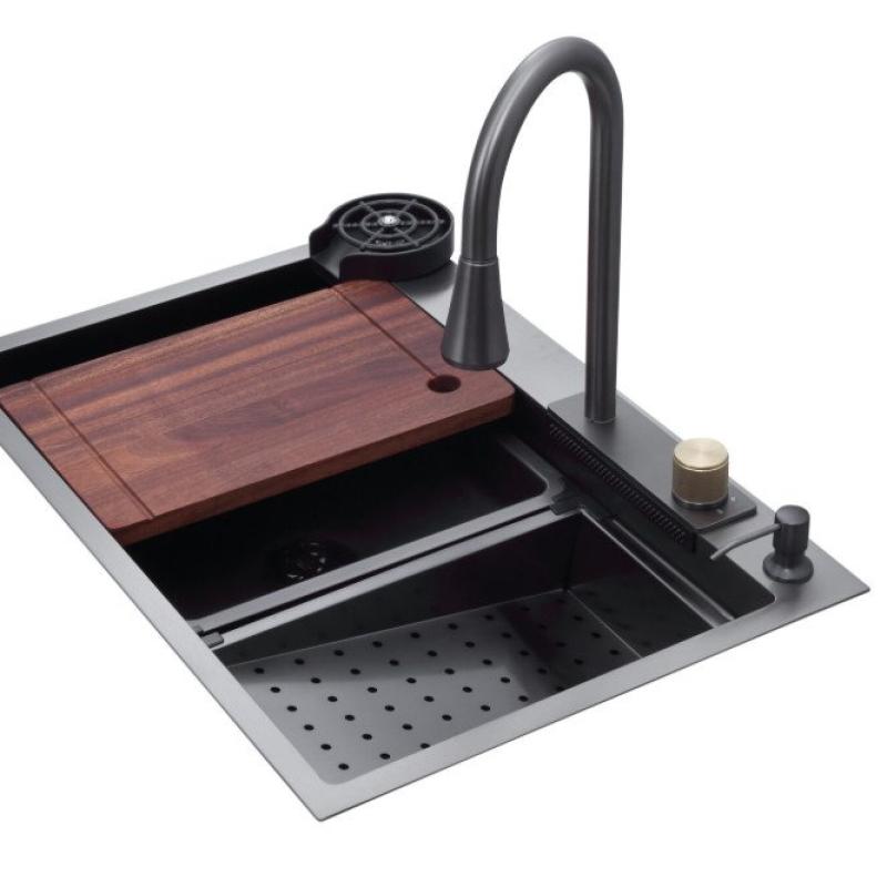 Drija Fregador empotrable doble funcion agua fria y caliente 84cm siena