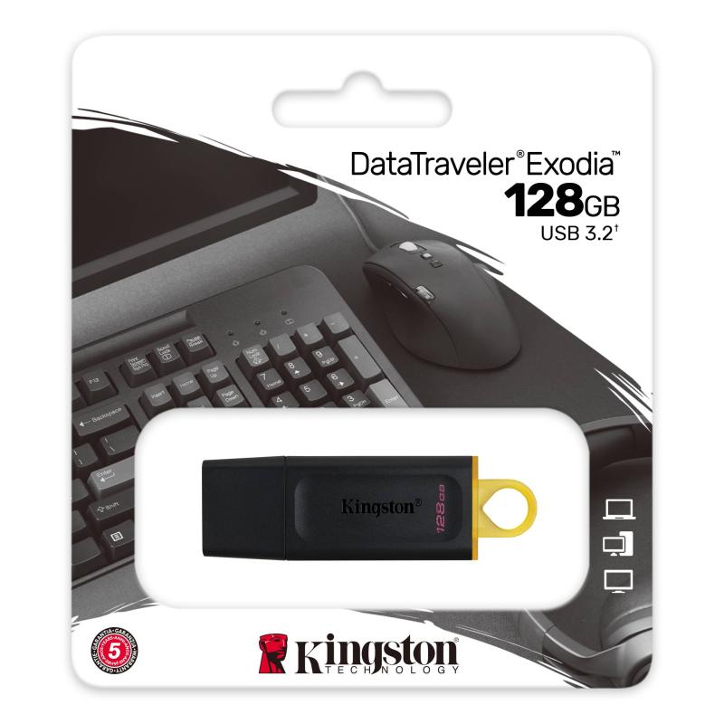 KINGSTON MEMORIA USB DE 128GB DATA TRAVELER EXODIA