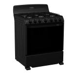 Mabe Estufa de 30" a gas 6 quemadores color negro em7620