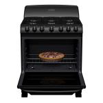 Mabe Estufa de 30" a gas 6 quemadores color negro em7620