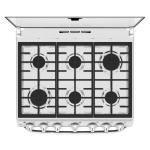 MABE ESTUFA DE 30" A GAS 6 QUEMADORES COLOR ACERO EM7660