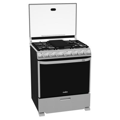 MABE ESTUFA DE 30" A GAS 6 QUEMADORES COLOR ACERO EM7660