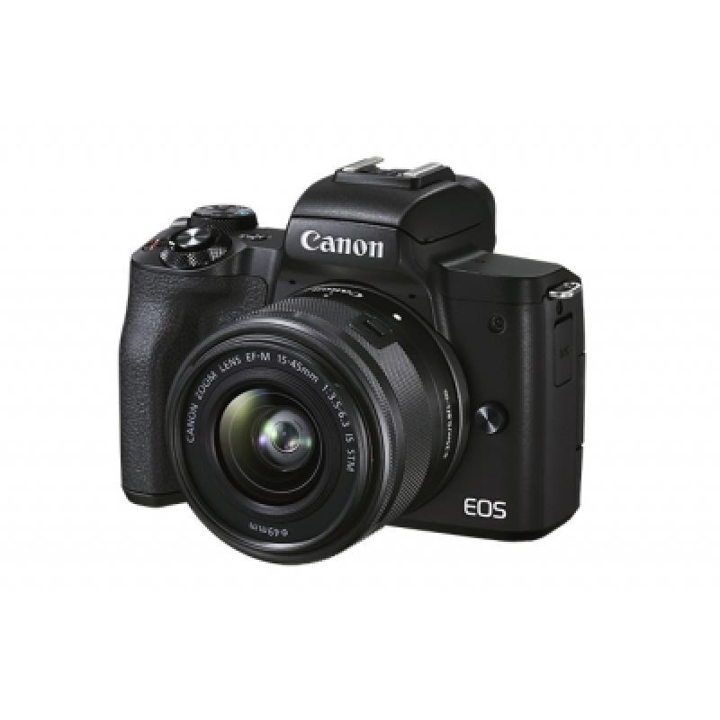 Canon Camara digital eos m50 mark ii ef-m15-45 f/3.5-6.3 is stm + adaptador ef-eos m