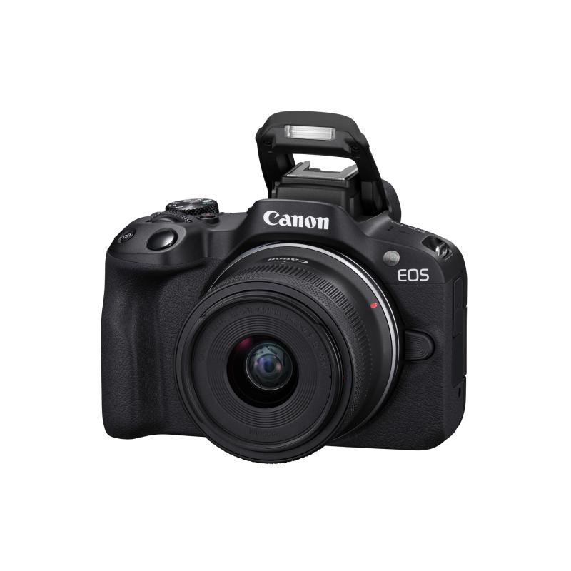 CANON CAMARA EOS R50 MIRRORLESS DE 24.2MP + LENTE RF-S 18-45 F/4.5-6.3 IS STM KIT