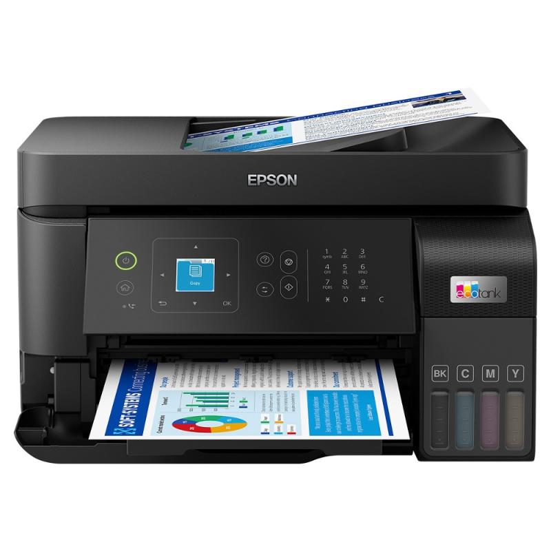 EPSON IMPRESORA MULTIFUNCIONAL WI-FI 4 EN 1 DE ALTO DESEMPEÃ‘O ECO TANK L5590 C11CK57