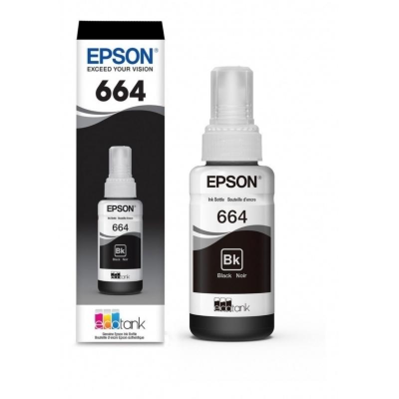 EPSON BOTELLA DE TINTA T664 NEGRA