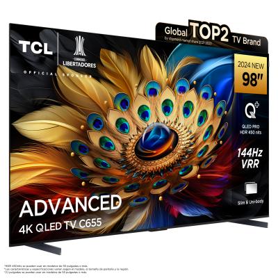 TCL SMART TV DE 98" QLED 4K 144HZ GOOGLE TV C655