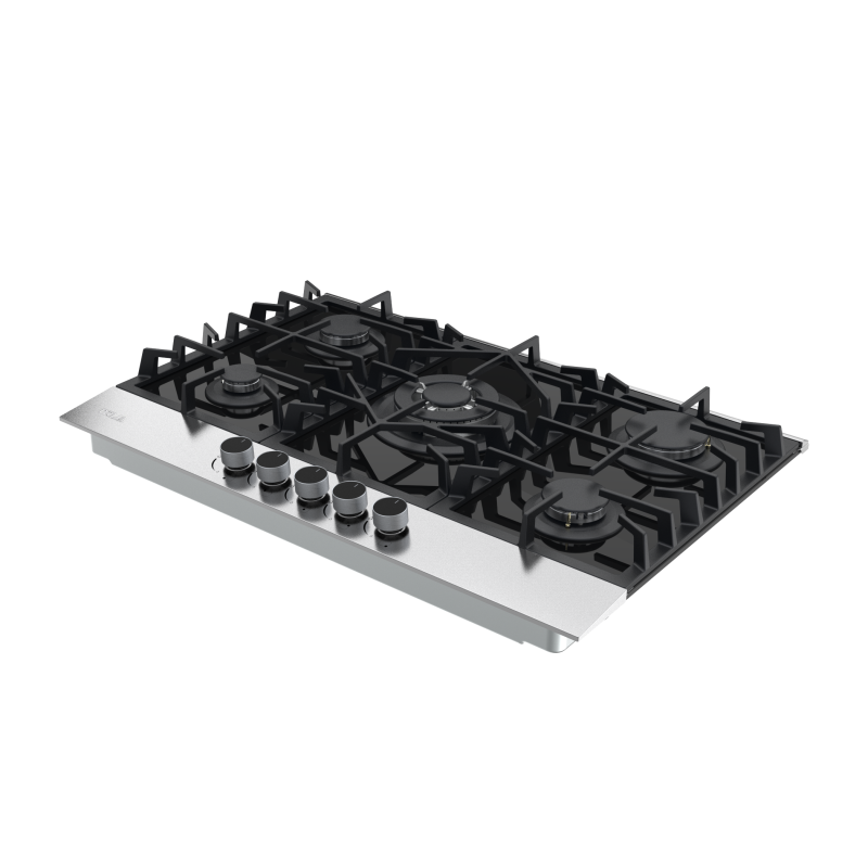 DRIJA ESTUFA EMPOTRABLE 76CM A GAS DE 5 QUEMADORES FERRARA 76