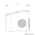 DRIJA FABRICADOR DE HIELO COLOR ACERO FH18