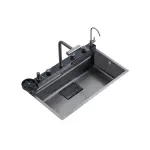 Drija Fregador con grifo multifuncional con 3 modos en acero inoxidable de 75cm amalfi