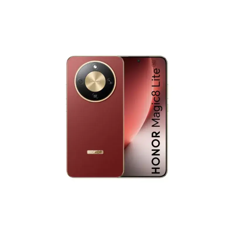 Honor Celular magic 8 lite 5g con 8gb ram y 256gb de almacenamiento rojo cobrizo nx3