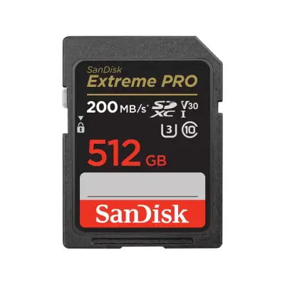 Sandisk Memoria sd sandisk extreme pro sdxc uhs-i 512 gb 200 mb/s sdsdxxd512