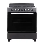 Nisato Estufa con horno 30" 6 quemadores negro hierro fundido ne7630
