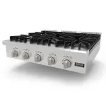 Drija Estufa semi-profesional 76cm de hierro colado 5 quemadores potenza