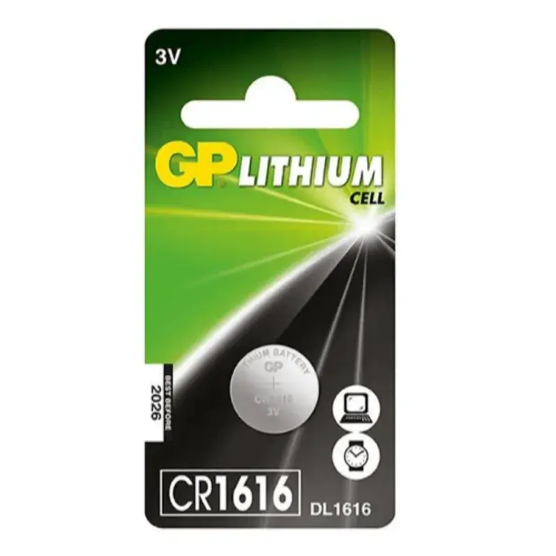 Gp Bateria pila de botón de litio 3v cr1616