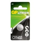 Gp Bateria pila de botón de litio 3v cr1632