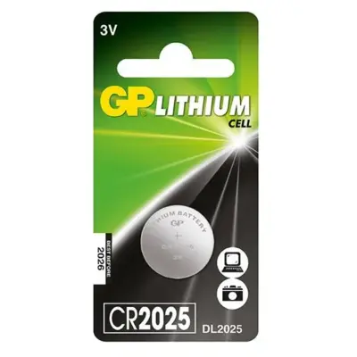Gp Bateria pila de botón de litio 3v cr2025