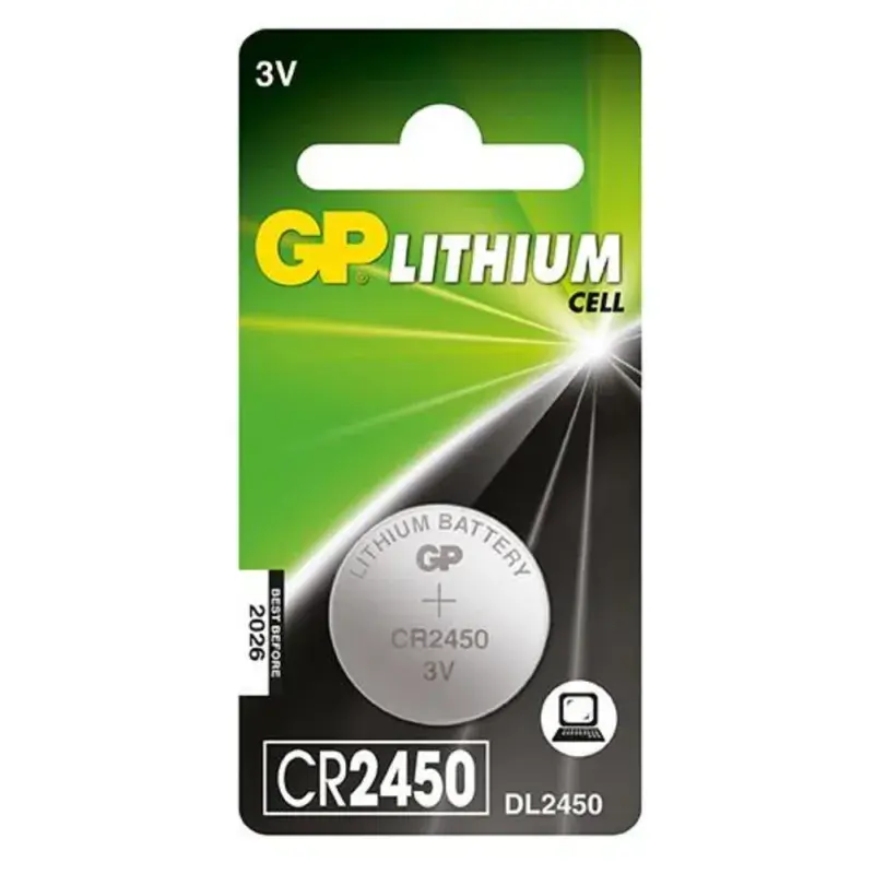 Gp Bateria pila de botón de litio 3v cr2450