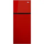 Sankey Refrigeradora de 7 cuft color rojo con luz interior