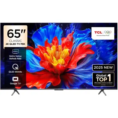 Tcl Televisor qled 65" 4k hdr google tv p8k