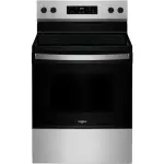 Whirlpool Estufa eléctrica 30" 5.3 cu.ft cooktop flexible elementos duales wfes3030