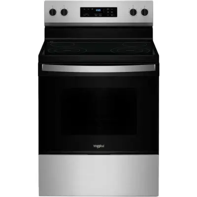 Whirlpool Estufa eléctrica 30" 5.3 cu.ft cooktop flexible elementos duales wfes3030