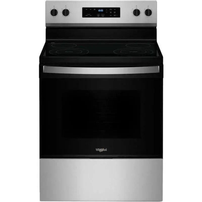 Whirlpool Estufa eléctrica 30" 5.3 cu.ft cooktop flexible elementos duales wfes3030