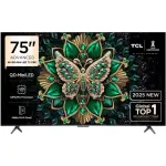 Tcl Televisor qd-mini led 75" 4k hdr procesador aipq pro 144hz c6k