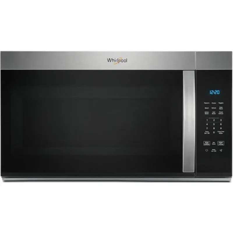 Whirlpool Microondas con extractor de 30" 1.7 pies³ 1000 w acero antihuellas wmms3130