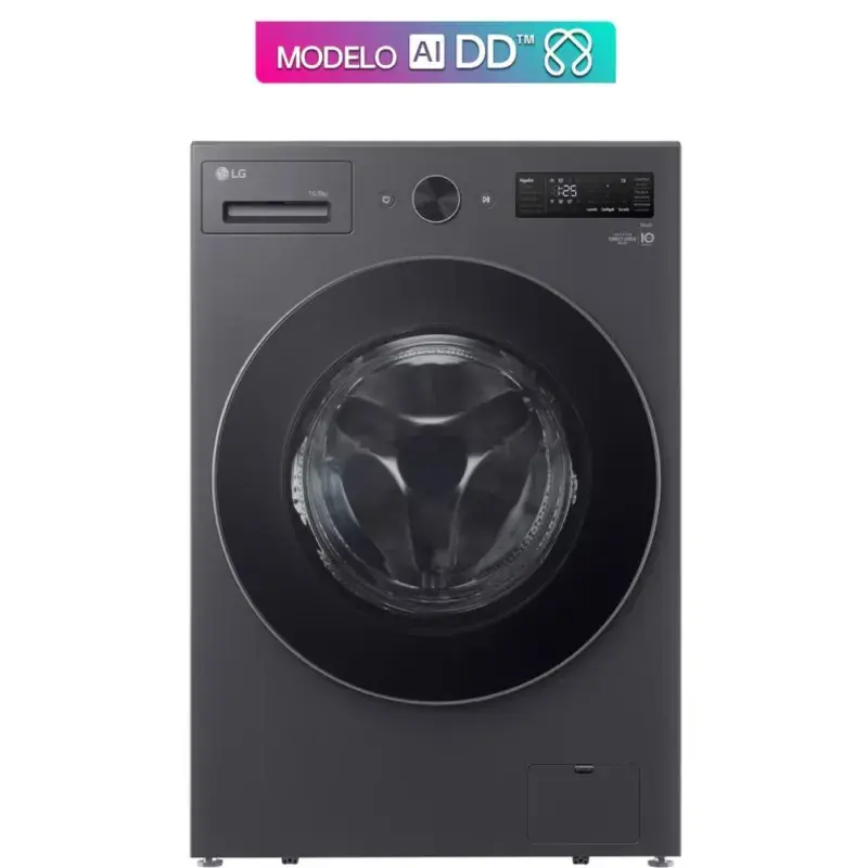 Lg Lavadora de carga frontal 16kg con secadora integrada ai dd wifi color grafito wd16egnt6