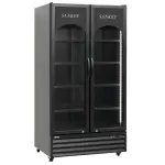 Sankey Enfriador de vitrina de 25.8cuft color negra rfd3563