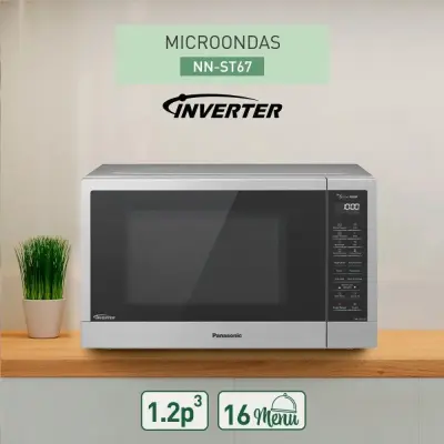 Panasonic Microondas de 1.2cuft inverter acero nnst67q