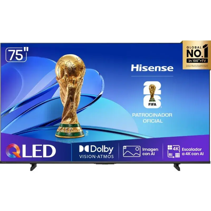 Hisense Smart tv de 75" qled uhd 4k vidaa tv q6qv