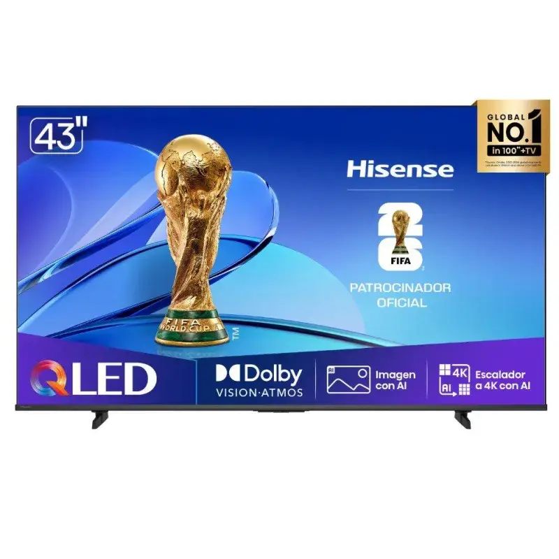 Hisense Smart tv de 43" qled uhd 4k vidaa tv q6qv