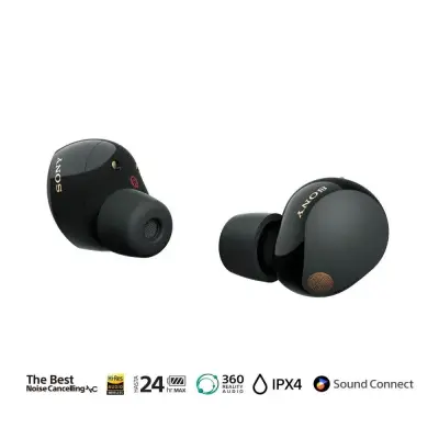 Sony Audifonos inalambricos con noise cancelling wf1000xm5 negro