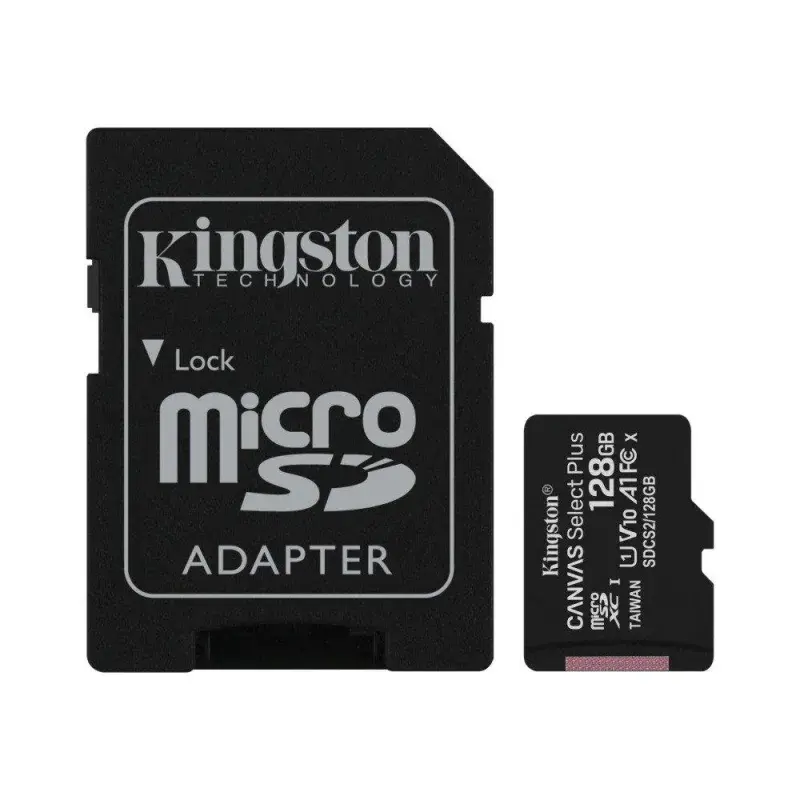Kingston Memoria microsd de 128gb canvas select plus