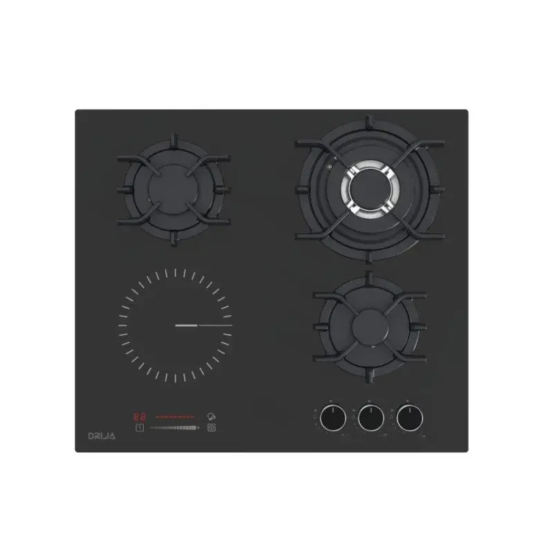 Drija Estufa de 58.5cm dual 4 quemadores sicilia touch