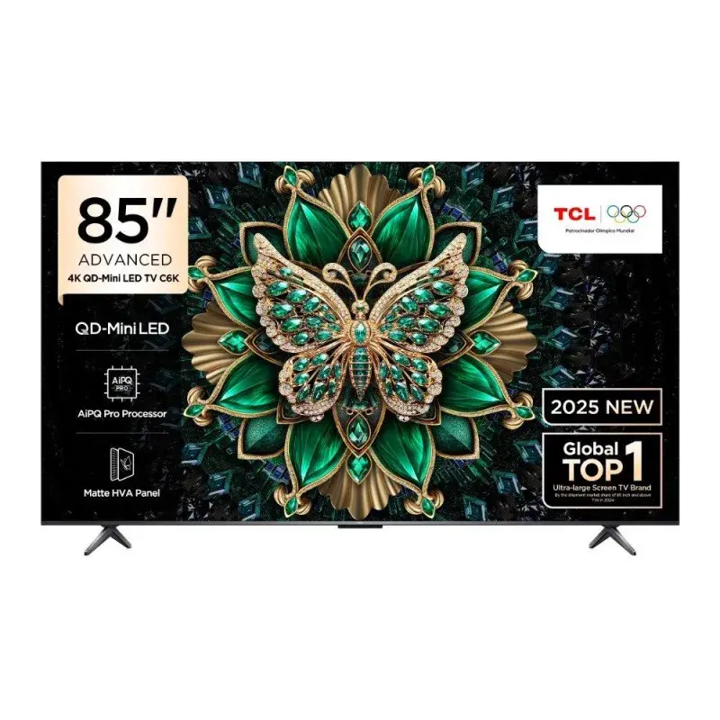 Tcl Smart tv de 85" qd-miniled 4k 144hz google tv c6k