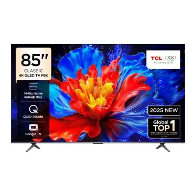 Tcl Smart tv de 85" qled 4k 144hz google tv p8k