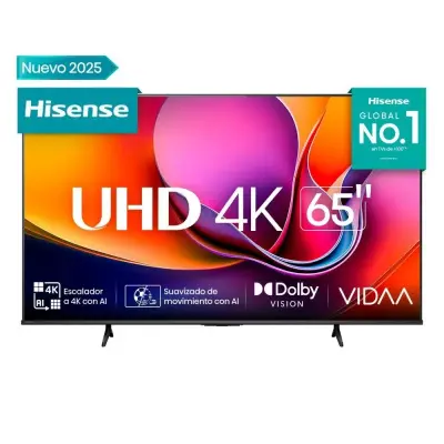 Hisense Smart tv de 65" uhd 4k con dolby vision a6nv