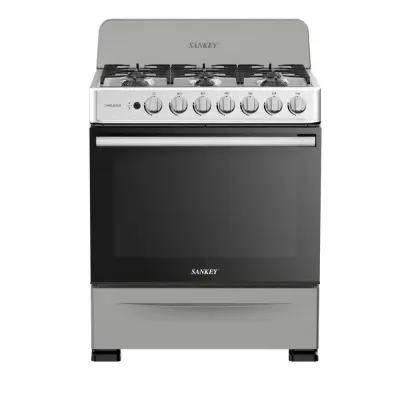 Sankey Estufa a gas de 30" 6 quemadores color gris