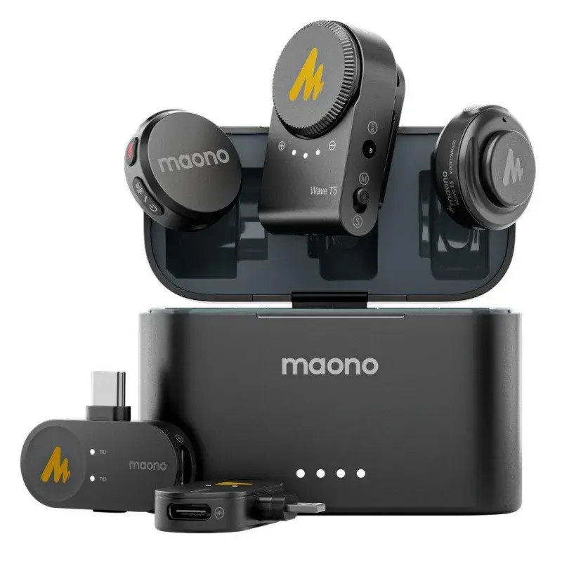 Maono Kit microfonos de solapa inalambricos wave t5
