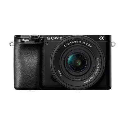 Sony Camara mirrorless aps-c alpha 6100 + lente e pz 16-50mm f3.5-5.6 oss ii