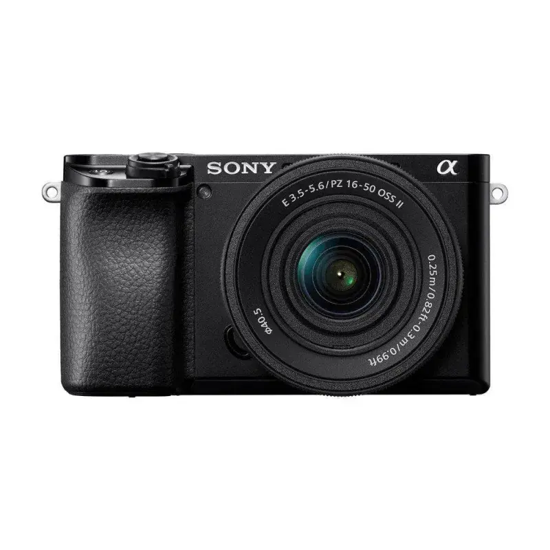 Sony Camara mirrorless aps-c alpha 6100 + lente e pz 16-50mm f3.5-5.6 oss ii