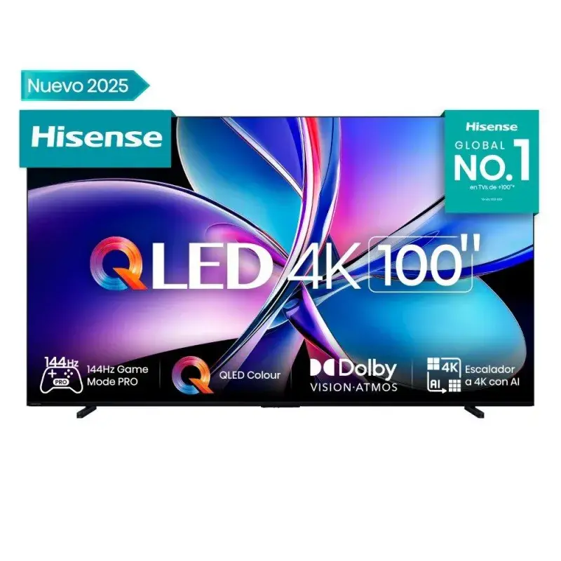Hisense Smart tv de 100" qled uhd 4k 144hz google tv q7qg