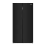 Drija Refrigerador side by side de 23cuft inverter diseño vidrio negro