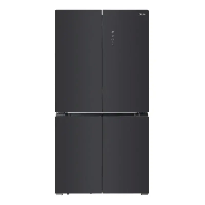 Drija Refrigerador french door de 4 puertas 19cuft inverter diseño espejo negro