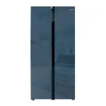 Drija Refrigerador side by side de 18cuft diseño espejo azul inverter