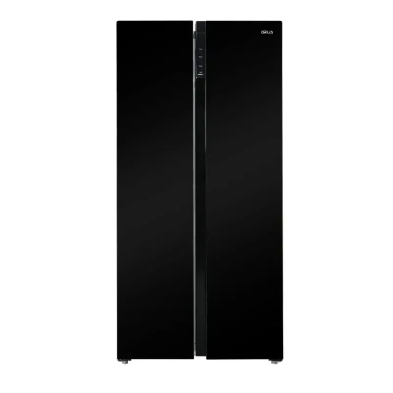 Drija Refrigerador side by side de 18cuft diseño negro espejo inverter